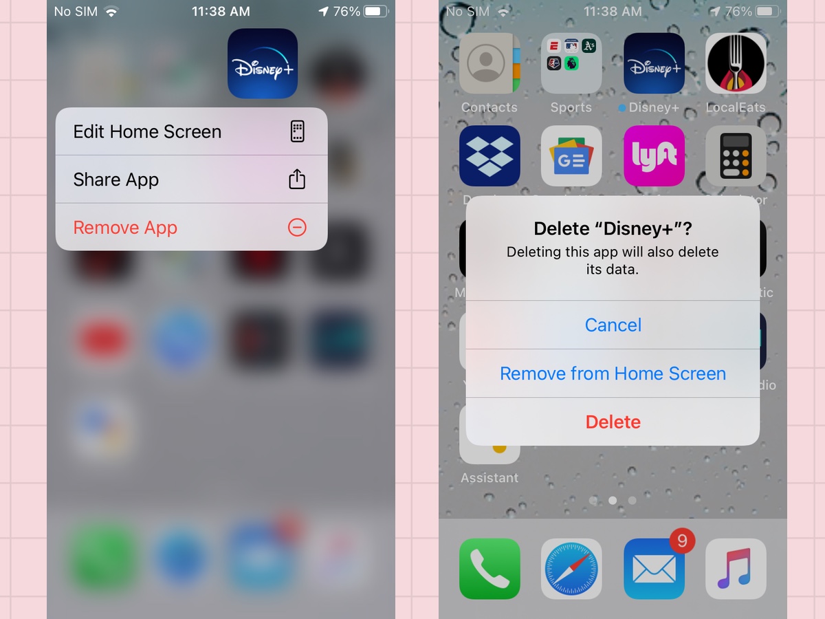 how to delete apps from the iPhone