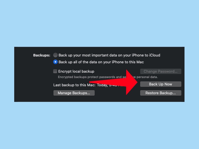 how to backup an iPhone