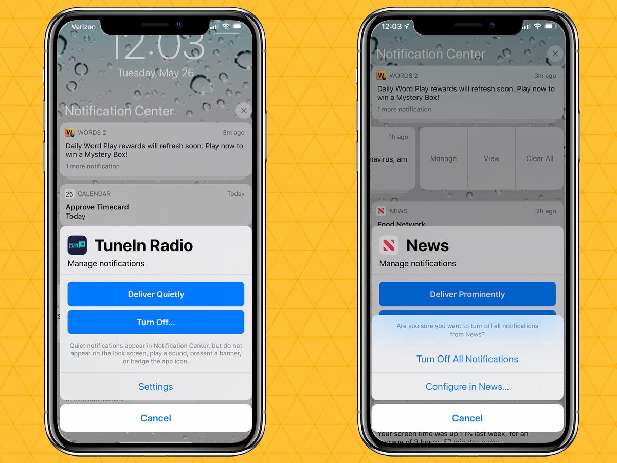 mute notifications on your iphone manage notifications