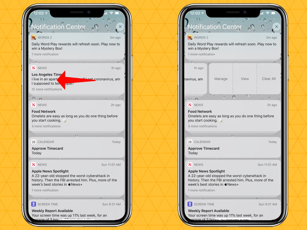 how to mute notifications on your iphone notification center