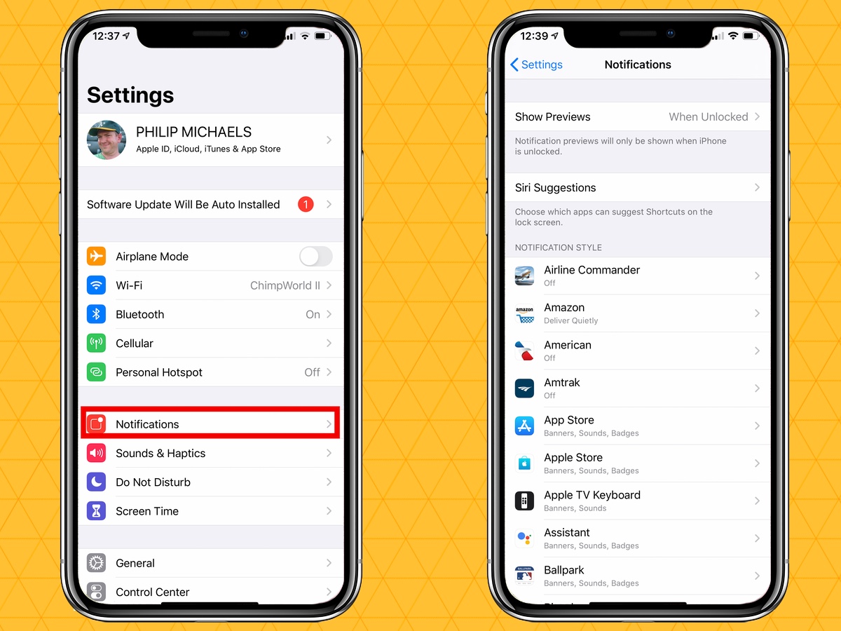how to mute notifications on your iPhone settings