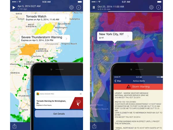 best weather apps NOAA Radar Pro