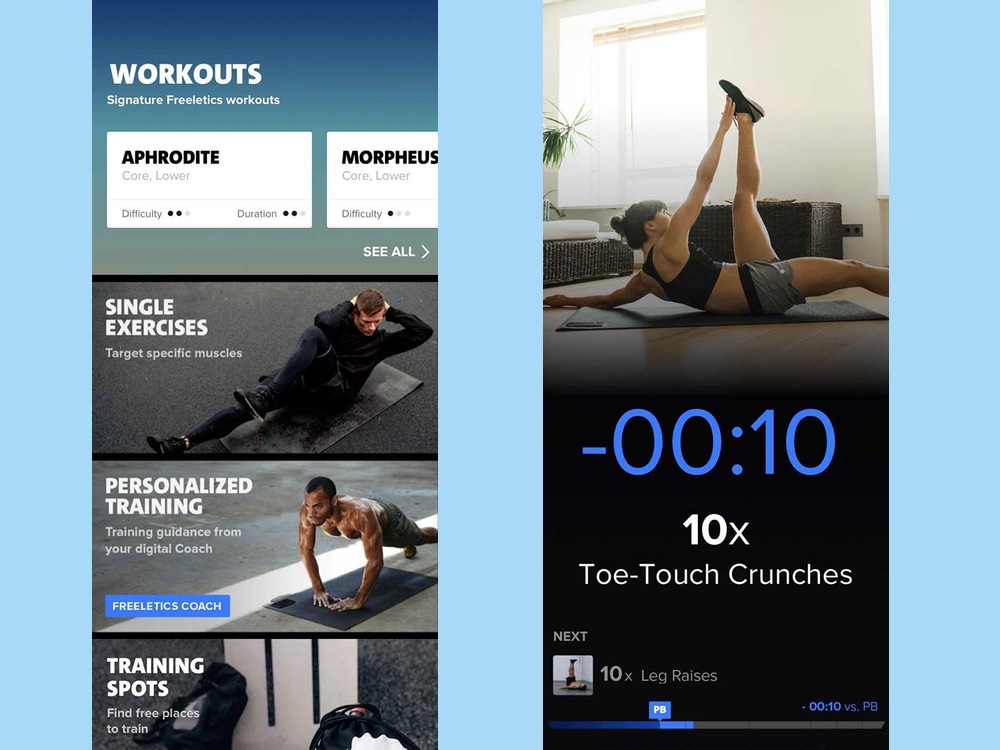freeletics best workout apps