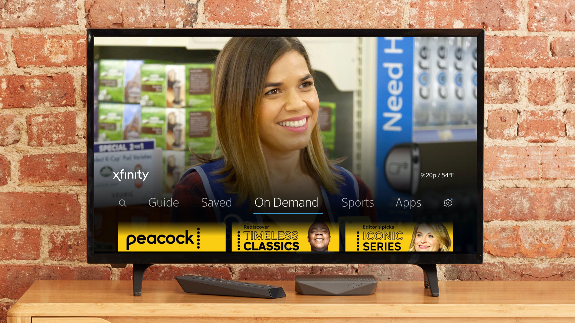 NBC Peacock TV - sections