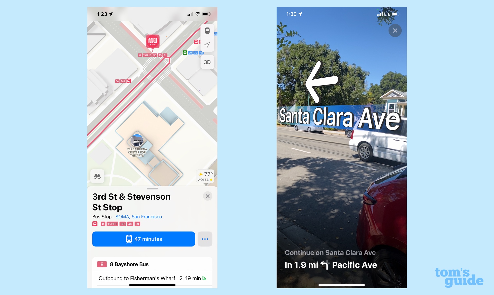 iOS 15 maps include transit maps and immersive walking directions