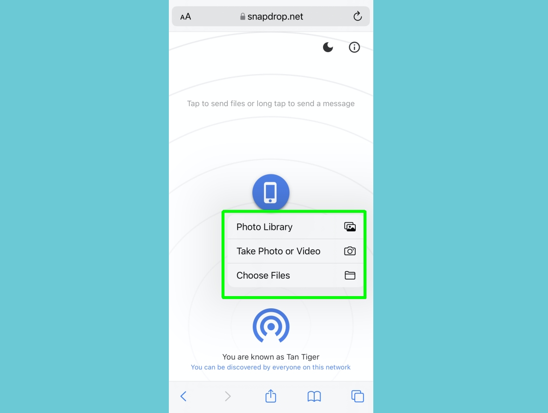 how to share files between android and iphone - iphone actions