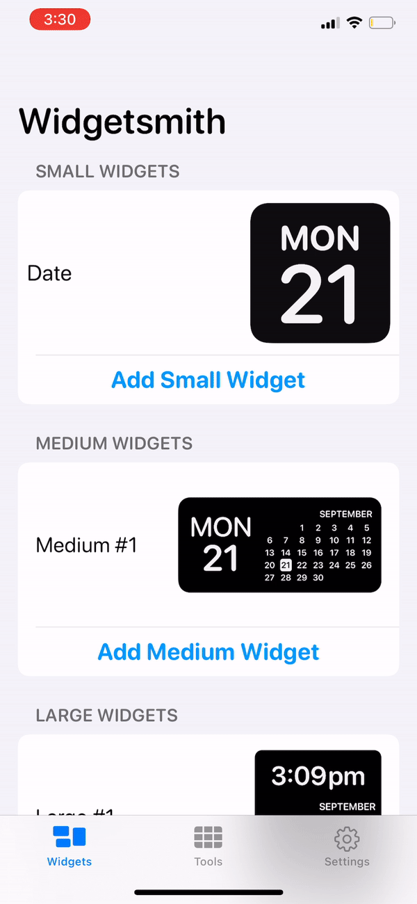 How to make custom iPhone widgets