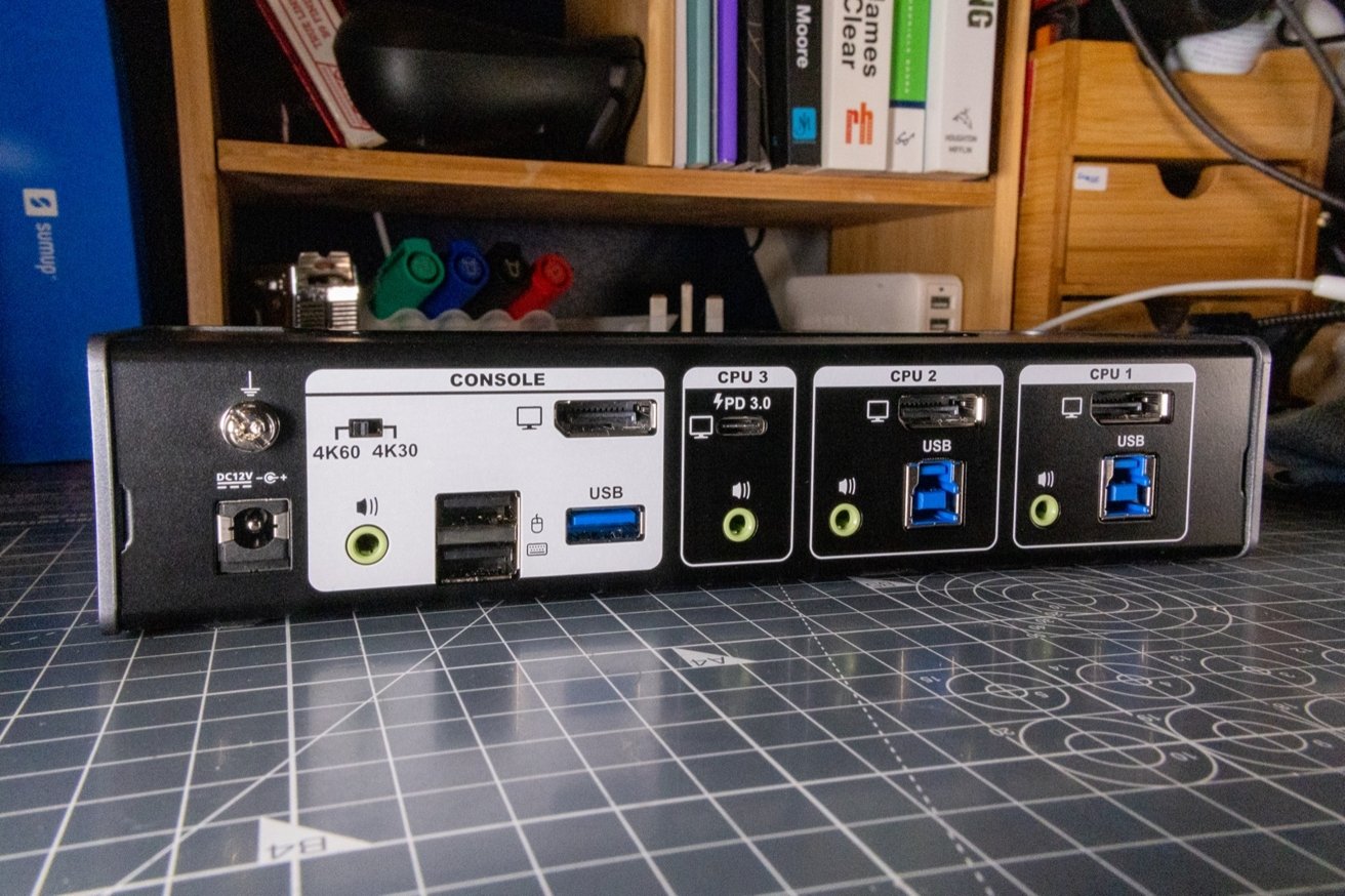 There are enough ports for desktop Macs and PCs to connect, as well as one USB-C option practically made for the MacBook Air and MacBook Pro.