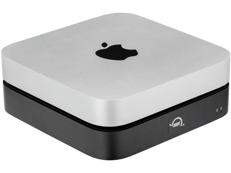 3.5-inch and 2.5-inch drive enclosure and OWC miniStack STX Thunderbolt 4 hub