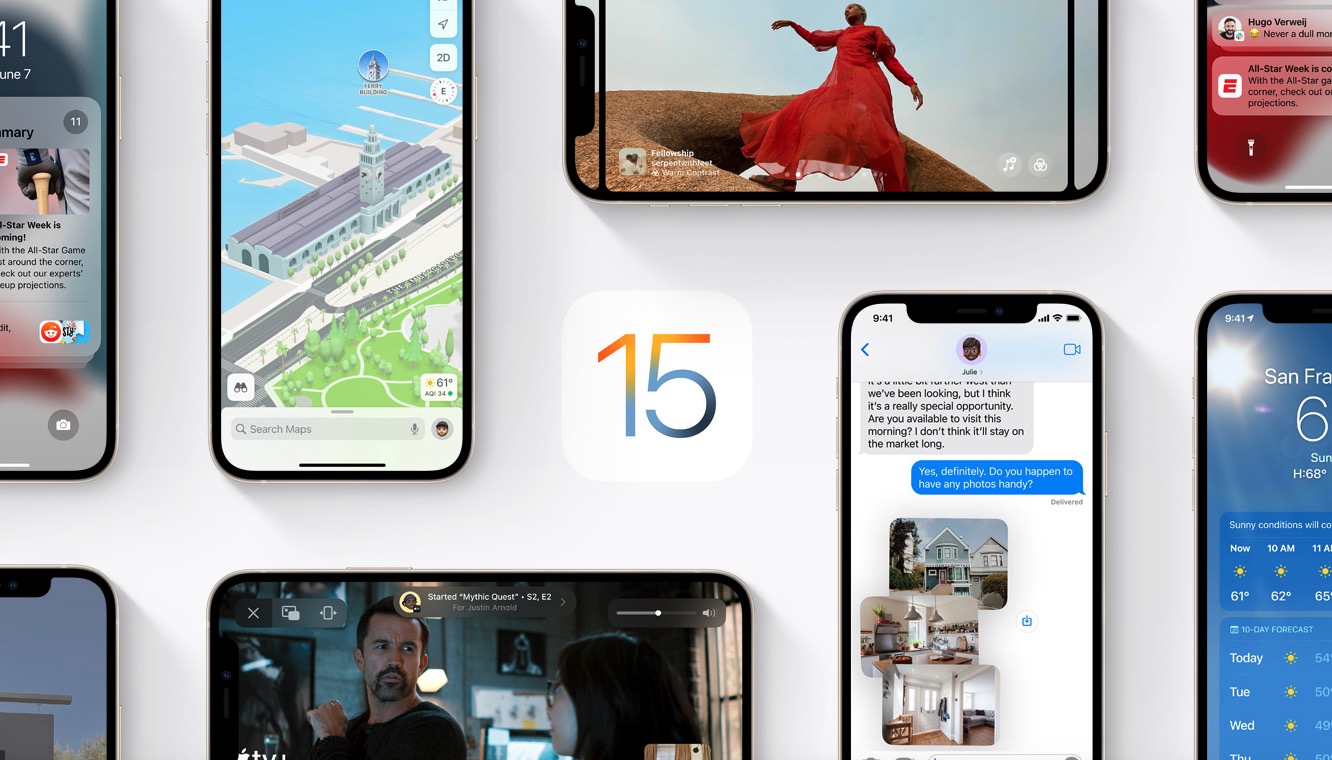 Aperçu iOS 15